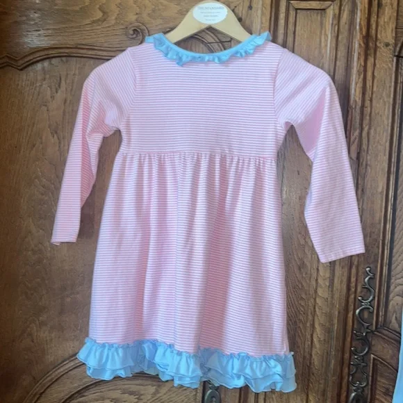 Trotter St Fall Pink and blue ruffled dress - Picture 11 of 16